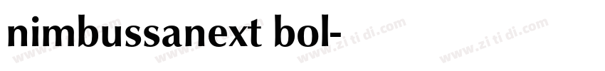 nimbussanext bol字体转换